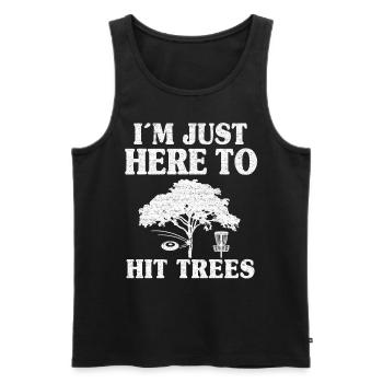 Disc Golf Sayings Cadeau de joueur de Frisbee drôle - Débardeur bio Premium Homme - noir - Devant - Michal (187cm)