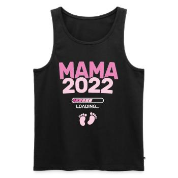 Mama 2022 Loading - Werdender Mütter Baby Mutter - - Männer Premium Bio Tank Top - Schwarz - Vorne - AI Model Male 178 light (178cm)