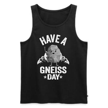 Geologe Geschenk Geologie Spruch Lustig Geologin - Männer Premium Bio Tank Top - Schwarz - Vorne - Michal (187cm)
