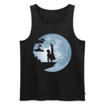 Turner Turnen Mond Geschenk für Vater - Männer Premium Bio Tank Top - Schwarz - Vorne - AI Model Male 178 light (178cm)