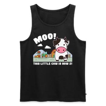 2nd birthday farm 2 Birthday Farm - Men's Premium Organic Tank Top - black - Front - Michal (187cm)