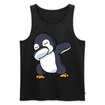 Dabbing Pinguin Pinguin Dab Pinguin Kostüm Jungen - Männer Premium Bio Tank Top - Schwarz - Vorne - AI Model Male 178 light (178cm)