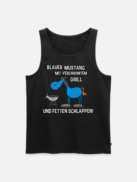 Blauer - Männer Premium Bio Tank Top - Schwarz