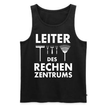 Leiter des Rechenzentrums Garten Gärtner Geschenk - Männer Premium Bio Tank Top - Schwarz - Vorne - Michal (187cm)