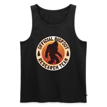 Official Bigfoot Research Team Sasquatch Lustig - Männer Premium Bio Tank Top - Schwarz - Vorne - Michal (187cm)