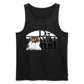 Habicht Wald - Männer Premium Bio Tank Top - Schwarz - Vorne - Michal (187cm)