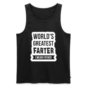 Papa-Father-Dad-Dad-Grandpa-Opi-Man-Spouse-Godfather-Paps - Men's Premium Organic Tank Top - black - Front - AI Model Male 178 light (178cm)
