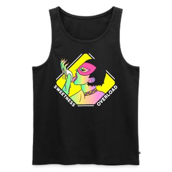 EROTIC SEXY GIRL SWEETNESS OVERLOAD - Männer Premium Bio Tank Top - Schwarz - Vorne - AI Model Male 178 light (178cm)