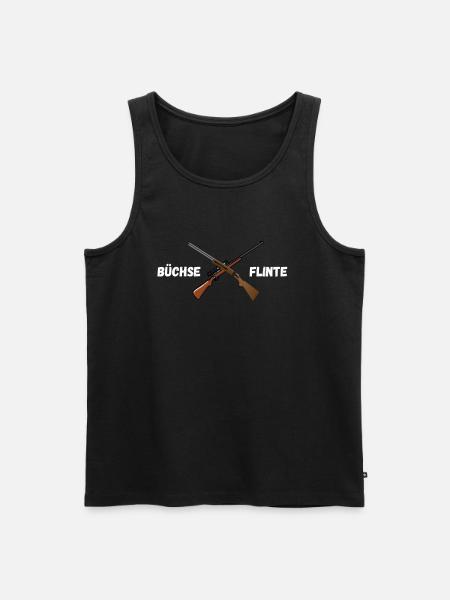 Jagen Büchse Flinte - Männer Premium Bio Tank Top - Schwarz