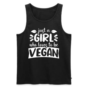 Vegan Vegan Women Girl Cadeau - Débardeur bio Premium Homme - noir - Devant - Michal (187cm)