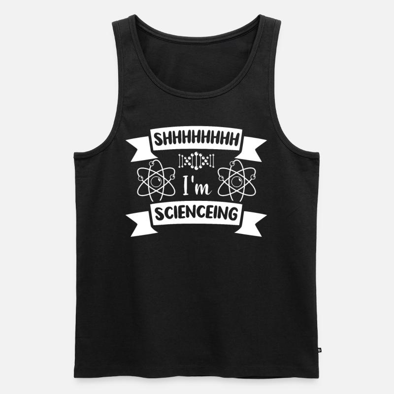 Scientifiques Chercheur Science Saying - Débardeur bio Premium Homme - noir