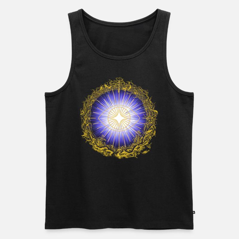 Design mit Auge - Männer Premium Bio Tank Top - Schwarz
