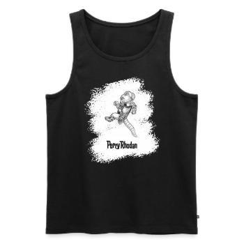 Gucky weiß - Männer Premium Bio Tank Top - Schwarz - Vorne - AI Model Male 178 light (178cm)