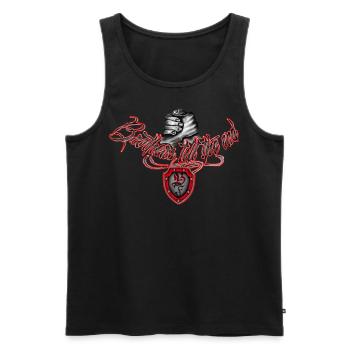 Brothers till the End , Blood Family, schwarz - Männer Premium Bio Tank Top - Schwarz - Vorne - AI Model Male 178 light (178cm)