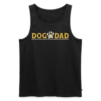 Dog Dad - Dog Dog Lover Idée cadeau Chiens - Débardeur bio Premium Homme - noir - Devant - AI Model Male 178 light (178cm)