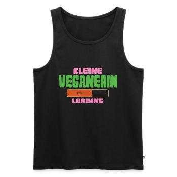 Little Vegetarian Loading Baby Vegan - Männer Premium Bio Tank Top - Schwarz - Vorne - Michal (187cm)