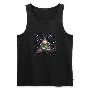 Galaxy Universum - Männer Premium Bio Tank Top - Schwarz - Vorne - Michal (187cm)