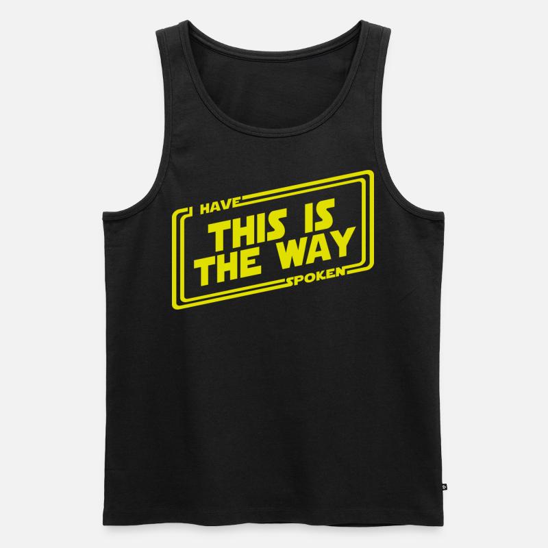 This is the way - bounty hunter - Männer Premium Bio Tank Top - Schwarz