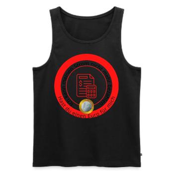 Ich kann meinen Strom nicht mehr bezahlen - Männer Premium Bio Tank Top - Schwarz - Vorne - AI Model Male 178 light (178cm)