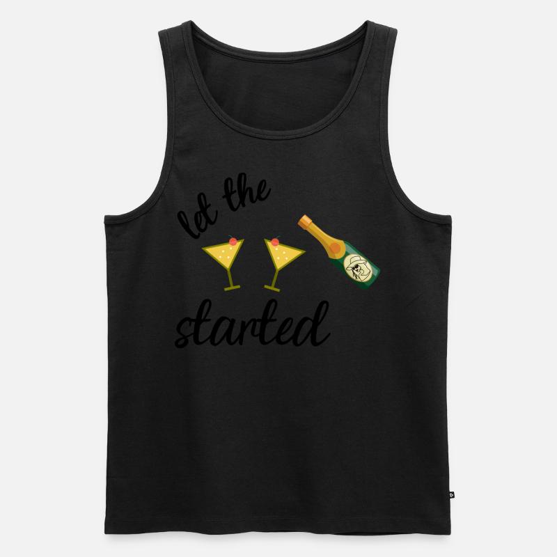 Party started - Männer Premium Bio Tank Top - Schwarz