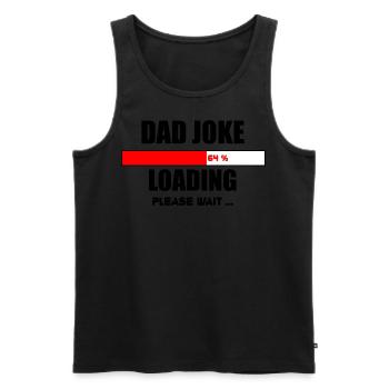 DAD Joke - Männer Premium Bio Tank Top - Schwarz - Vorne - AI Model Male 178 light (178cm)