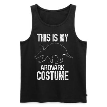 This Is My Aardvark Costume for Halloween - Men's Premium Organic Tank Top - black - Front - Michal (187cm)