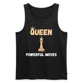 Chess Saying Gift Checkmate Queens Gambit - Débardeur bio Premium Homme - noir - Devant - Michal (187cm)