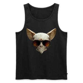 Tarifs Skull - Débardeur bio Premium Homme - noir - Devant - Michal (187cm)