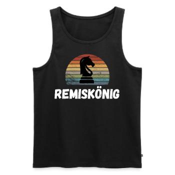 Schach Geschenk Meme Trend Queens Gambit - Männer Premium Bio Tank Top - Schwarz - Vorne - Michal (187cm)
