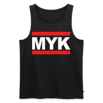Myk - Mayen - Motiv für Mayener Jungs und Mädels - Männer Premium Bio Tank Top - Schwarz - Vorne - AI Model Male 178 light (178cm)