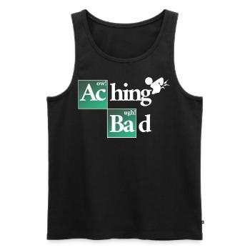 Aching Bath - Everything hurts - Men's Premium Organic Tank Top - black - Front - AI Model Male 178 light (178cm)