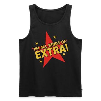 I'm All Kinds of Extra - Ich bin etwas besonderes - Männer Premium Bio Tank Top - Schwarz - Vorne - AI Model Male 178 light (178cm)