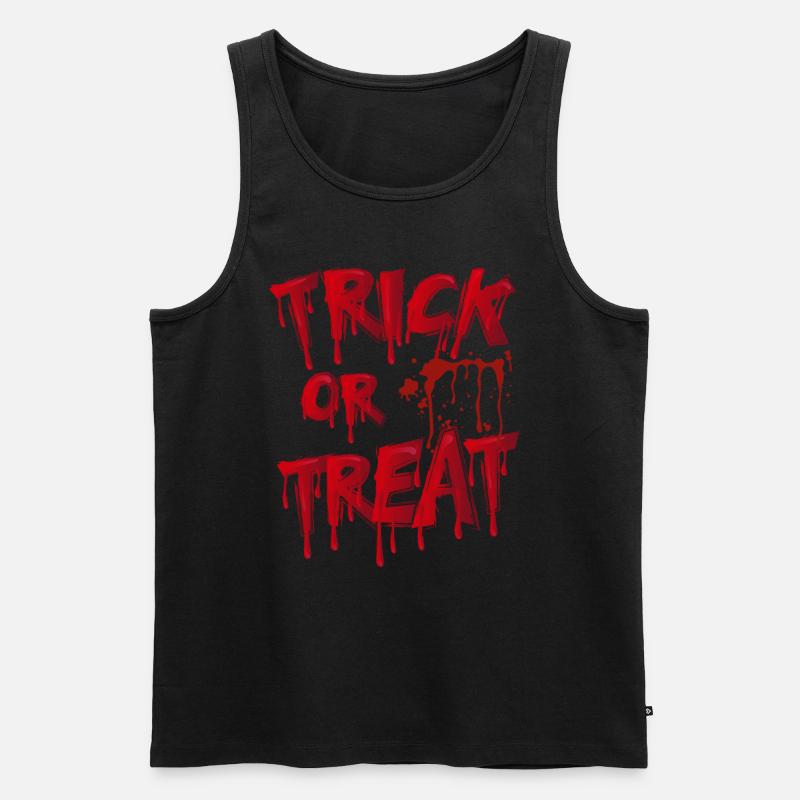 Süßes oder Saures - Halloween - Männer Premium Bio Tank Top - Schwarz