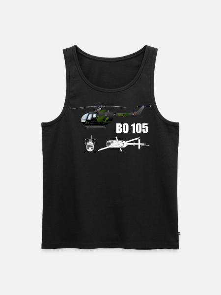 Hubschrauber BO105 - Männer Premium Bio Tank Top -