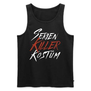 Serien Killer Kostüm Horror Halloween Grusel Fun - Männer Premium Bio Tank Top - Schwarz - Vorne - Michal (187cm)
