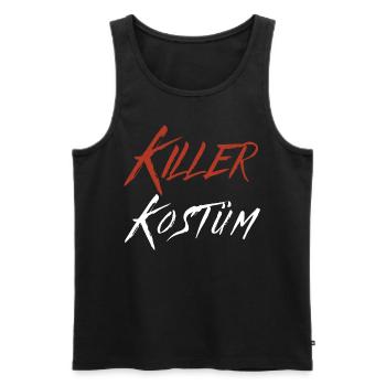 Serien Killer Kostüm Horror Halloween Grusel Fun - Männer Premium Bio Tank Top - Schwarz - Vorne - Michal (187cm)