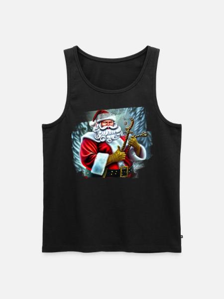 Santa Claus - Men's Premium Organic Tank Top - black