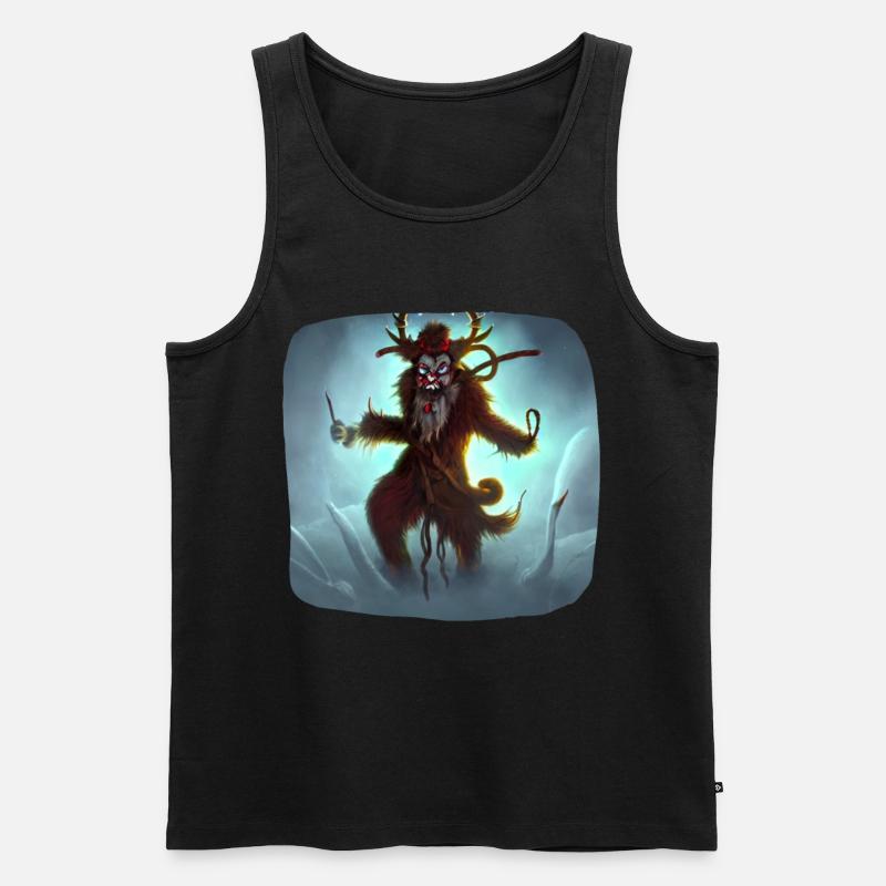 Krampus - Männer Premium Bio Tank Top - Schwarz