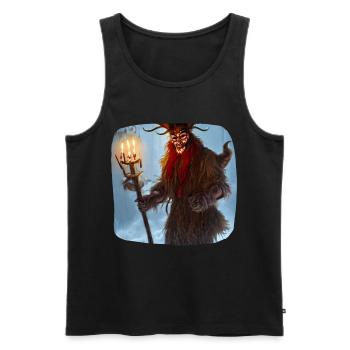 Krampus - Men's Premium Organic Tank Top - black - Front - AI Model Male 178 light (178cm)