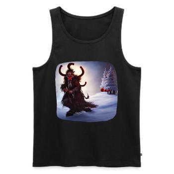 Krampus - Men's Premium Organic Tank Top - black - Front - Michal (187cm)