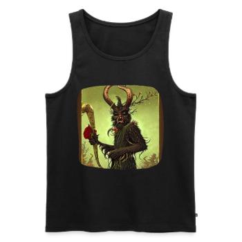 Krampus - Men's Premium Organic Tank Top - black - Front - AI Model Male 178 light (178cm)