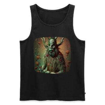 Fantasy Krampus - Men's Premium Organic Tank Top - black - Front - AI Model Male 178 light (178cm)
