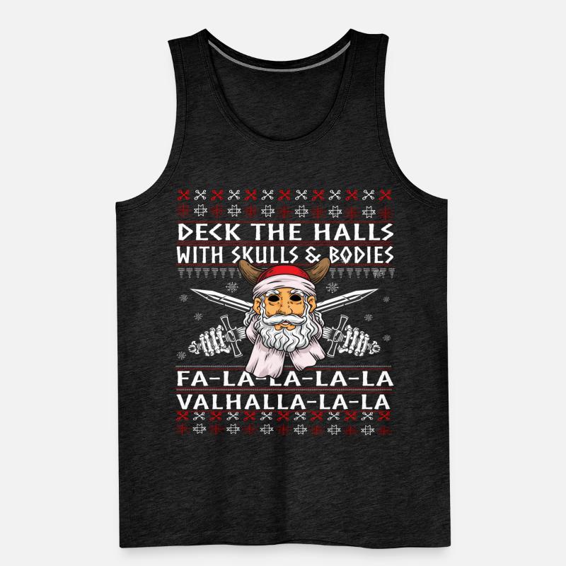 Fun Wikinger hässlicher Weihnachtspullover Männer Premium Bio Tank Top