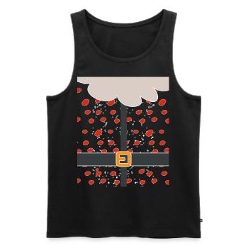 Christmas Santa Santa Santa Claus - Men's Premium Organic Tank Top - black - Front - Michal (187cm)