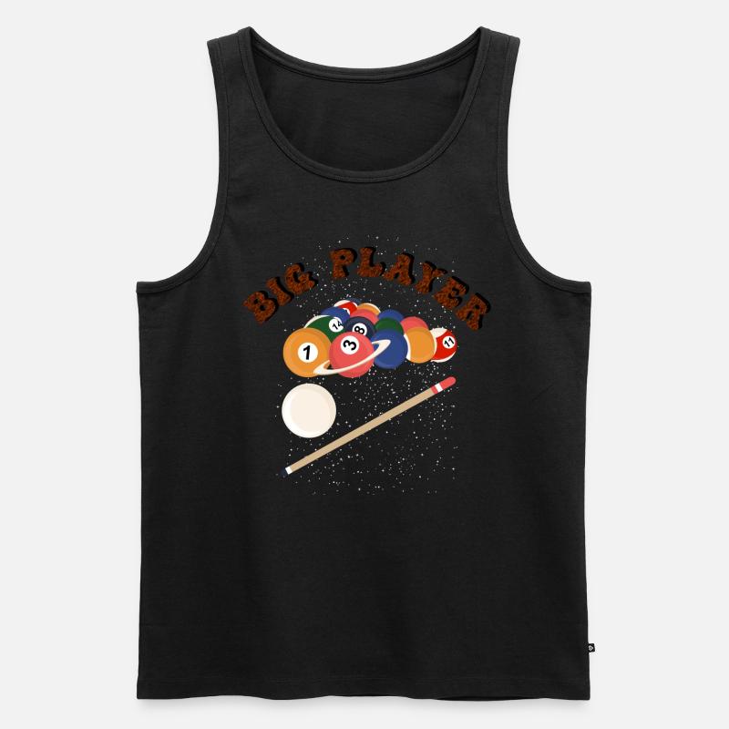 Ein Billard Spieler! - Männer Premium Bio Tank Top - Schwarz