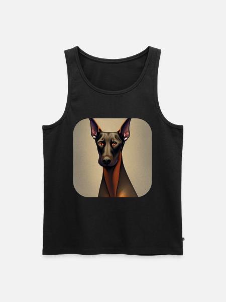 Doberman - Men's Premium Organic Tank Top - black