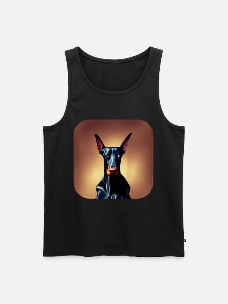 Doberman - Men's Premium Organic Tank Top - black