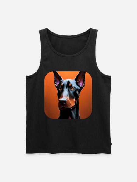 Doberman - Men's Premium Organic Tank Top - black