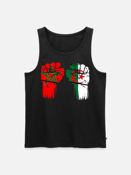 Maroc Algérie Khawa Khawa - Débardeur bio Premium Homme - noir