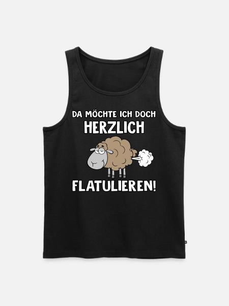 Herzlich flatulieren - Männer Premium Bio Tank Top - Schwarz